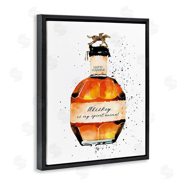 Stupell Industries Mercedes Lopez Charro | Whiskey Is My Spirit Animal Wall Art