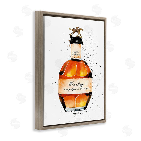 Stupell Industries Mercedes Lopez Charro | Whiskey Is My Spirit Animal Wall Art