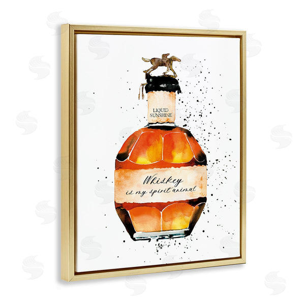 Stupell Industries Mercedes Lopez Charro | Whiskey Is My Spirit Animal Wall Art