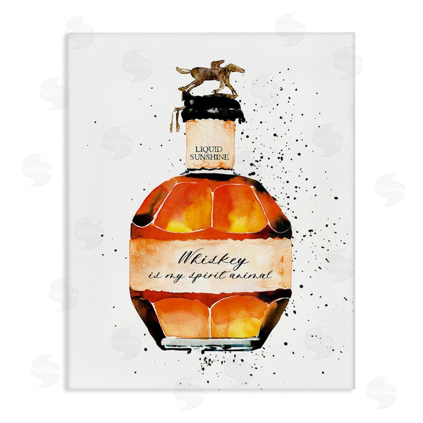 stupell industries Mercedes Lopez Charro | Whiskey is My Spirit Animal Wall Art