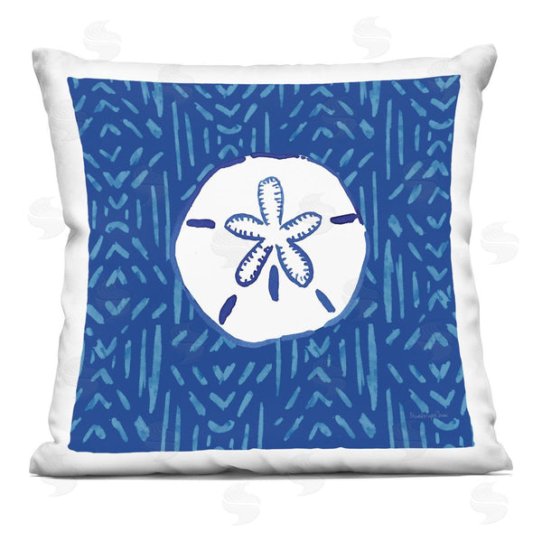 stupell industries Mercedes Lopez Charro | White Sand Dollar Printed Throw Pillow