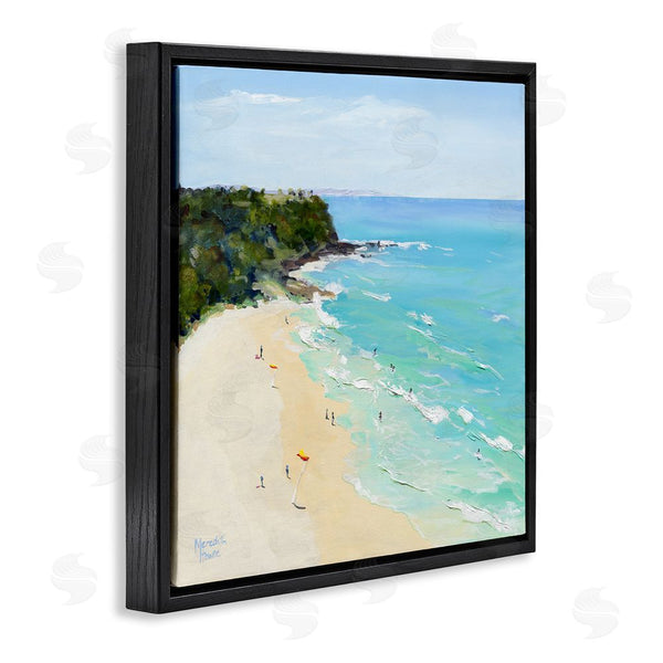 Stupell Industries Meredith Howse | Aerial Beachgoers Painting Wall Art
