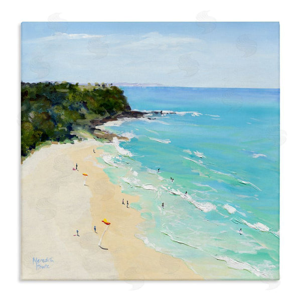 stupell industries Meredith Howse | Aerial Beachgoers Painting Wall Art