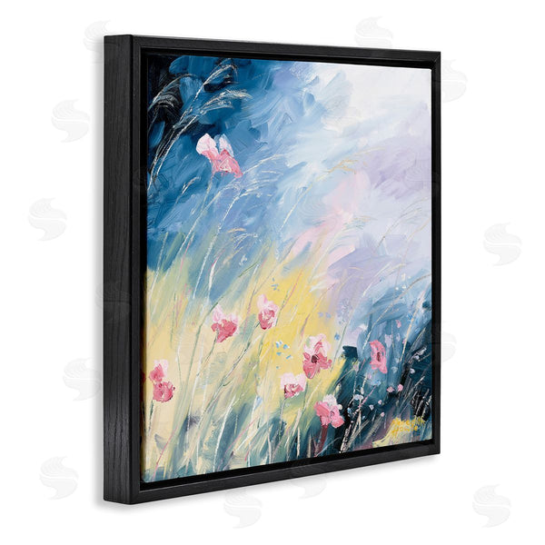 Stupell Industries Meredith Howse | Flowers With Abstract Ombre Wall Art