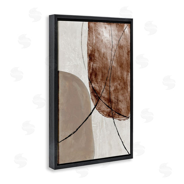 Stupell Industries Merri Pattinian | Taupe & Brown Abstract Wall Art