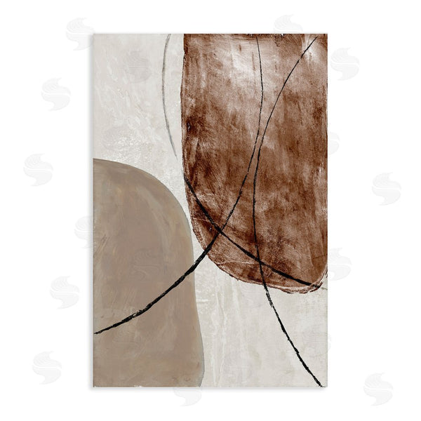 stupell industries Merri Pattinian | Taupe & Brown Abstract Wall Art