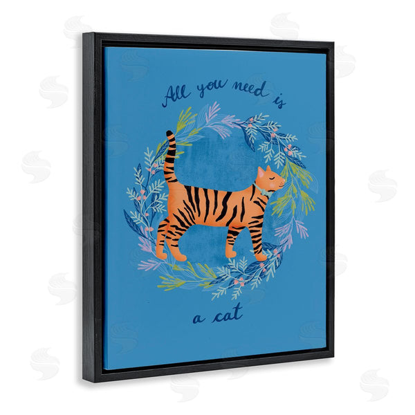 Stupell Industries Metka Hiti | Orange Cat On Wreath Wall Art