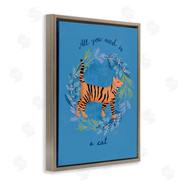 Stupell Industries Metka Hiti | Orange Cat On Wreath Wall Art