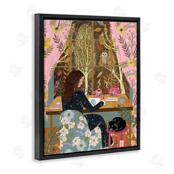 Stupell Industries Mia Charro | Autumn Window Relaxing View Wall Art