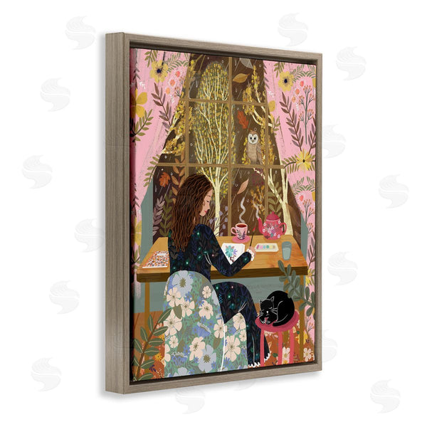 Stupell Industries Mia Charro | Autumn Window Relaxing View Wall Art