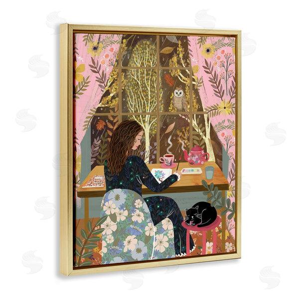 Stupell Industries Mia Charro | Autumn Window Relaxing View Wall Art