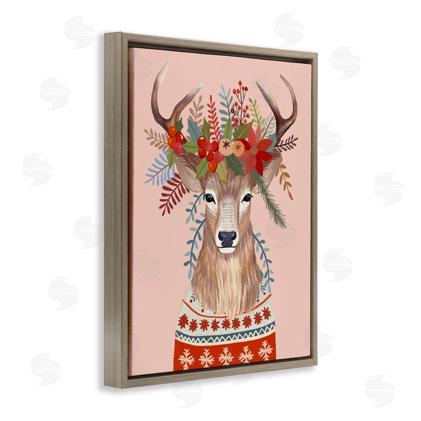 Stupell Industries Mia Charro | Festive Berries Reindeer