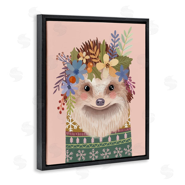 Stupell Industries Mia Charro | Folk Hedgehog With Florals