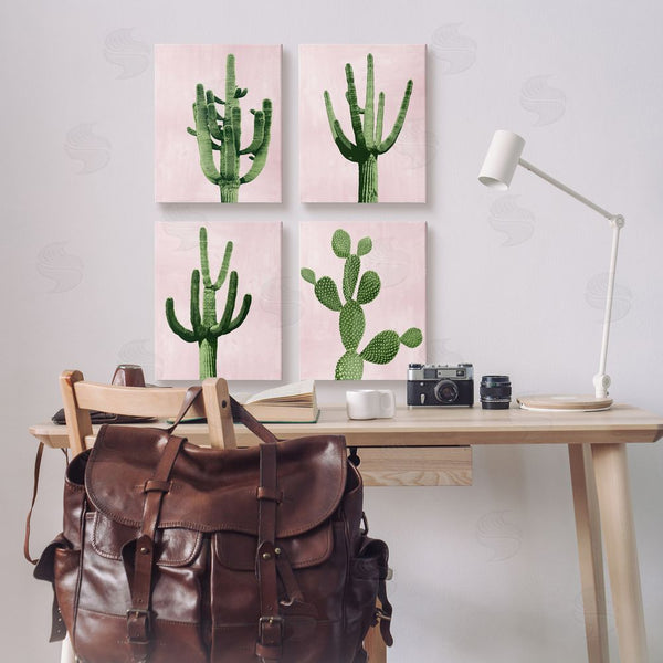 Stupell Industries Mia Jensen | Bold Pink Desert Cactus Arid Vegetation Wall Art
