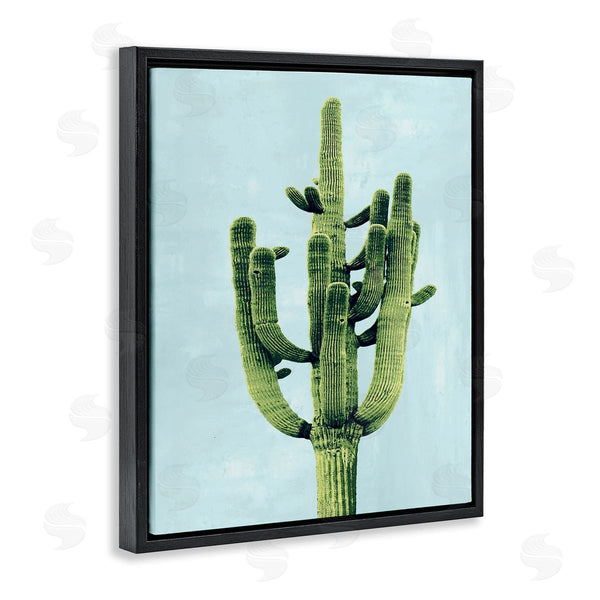 Stupell Industries Mia Jensen | Desert Cactus Over Pastel Blue