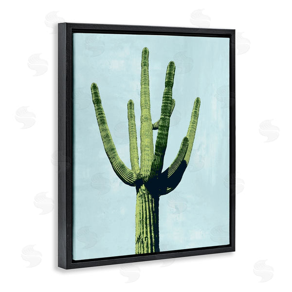 Stupell Industries Mia Jensen | Looming Cactus Turquoise Sky Wall Art