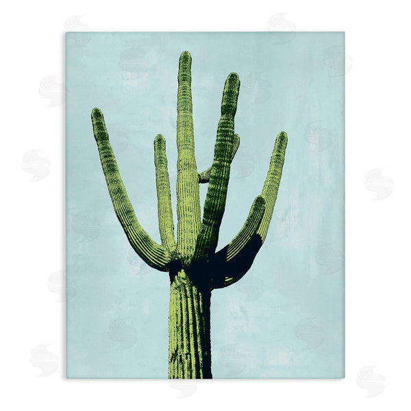stupell industries Mia Jensen | Looming Cactus Turquoise Sky Wall Art