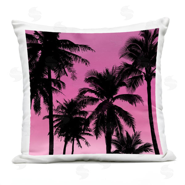 Stupell Industries Mia Jensen | Pink Tropical Summer Silhouette Printed Throw Pillow