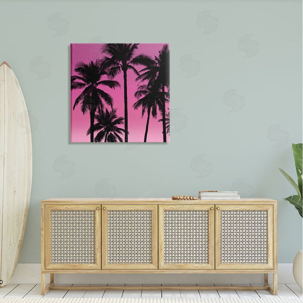 Stupell Industries Mia Jensen | Pink Tropical Sunset Palm Trees Wall Art