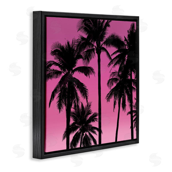 Stupell Industries Mia Jensen | Pink Tropical Sunset Palm Trees Wall Art