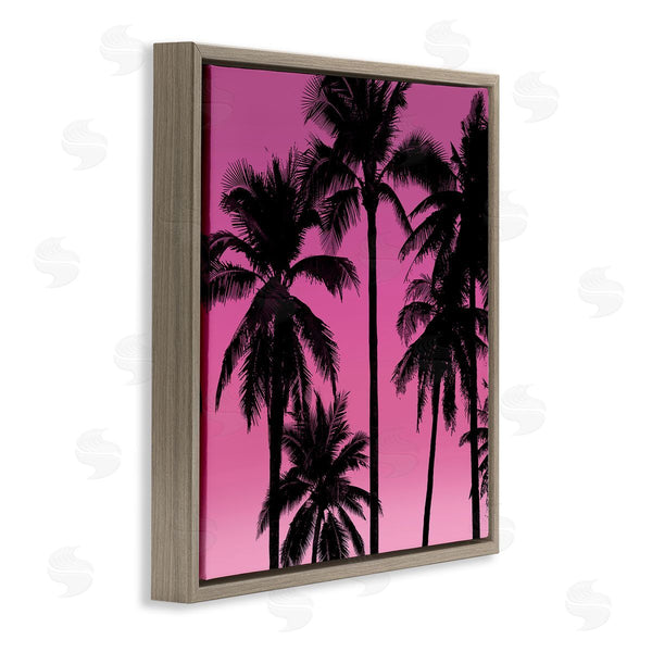 Stupell Industries Mia Jensen | Pink Tropical Sunset Palm Trees Wall Art