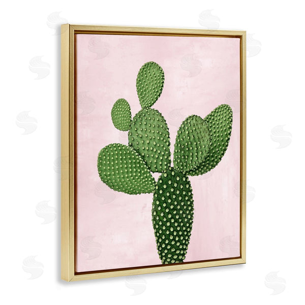 Stupell Industries Mia Jensen | Prickly Pear Over Pastel Pink