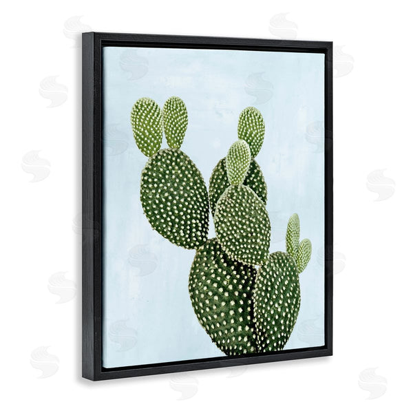 Stupell Industries Mia Jensen | Prickly Pear Over Paster Blue