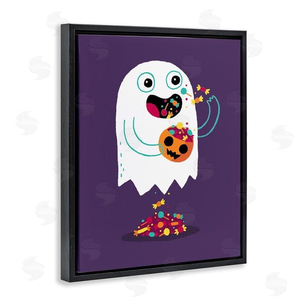 Stupell Industries Michael Buxton | Ghost Eating Halloween Candy Wall Art