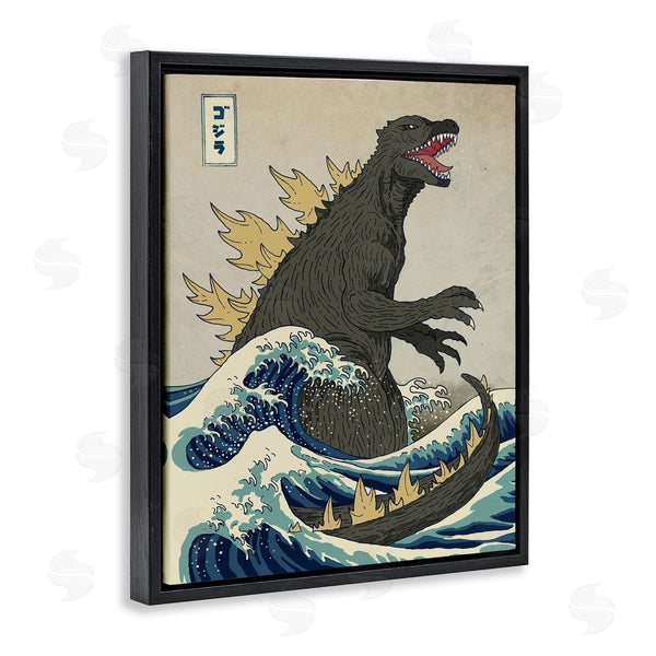 Stupell Industries Michael Buxton | Nautical Godzilla Eastern Style Illustration