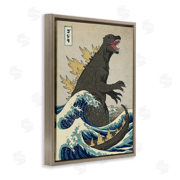 Stupell Industries Michael Buxton | Nautical Godzilla Eastern Style Illustration