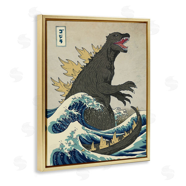 Stupell Industries Michael Buxton | Nautical Godzilla Eastern Style Illustration
