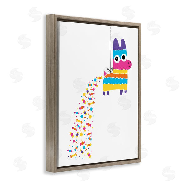 Stupell Industries Michael Buxton | Party Pinata With Rainbow Candy