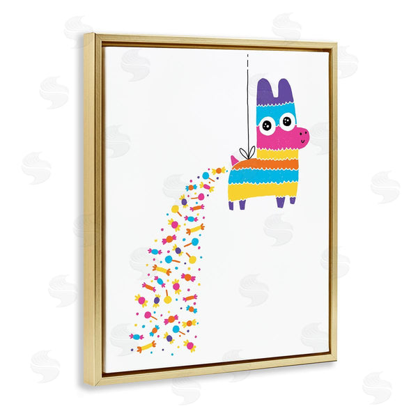 Stupell Industries Michael Buxton | Party Pinata With Rainbow Candy