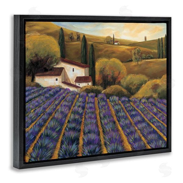 Stupell Industries Michael Cooper | Secluded Purple Vegetal Harvest Farm Meadow Sky Wall Art