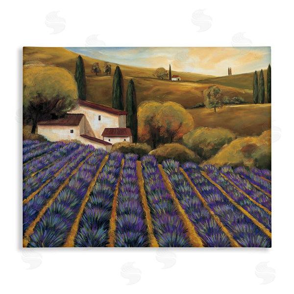 stupell industries Michael Cooper | Secluded Purple Vegetal Harvest Farm Meadow Sky Wall Art