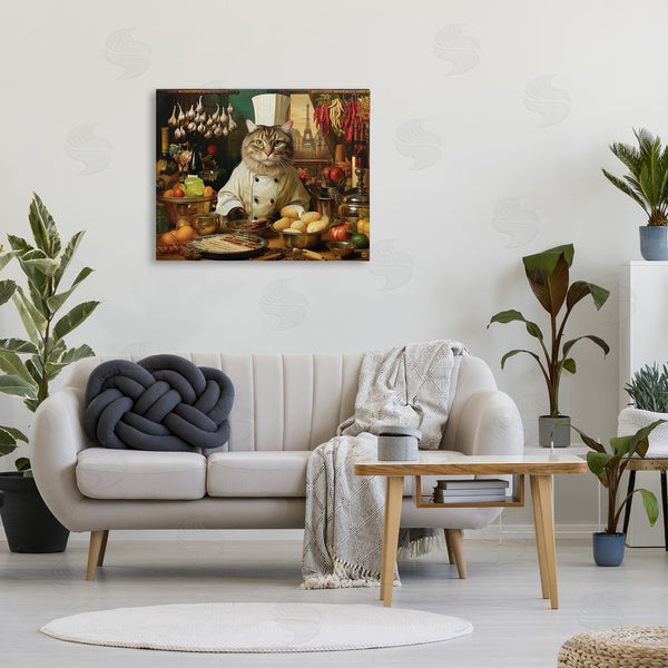 Stupell Industries Michael David Ward | Cat Chef In Kitchen Wall Art