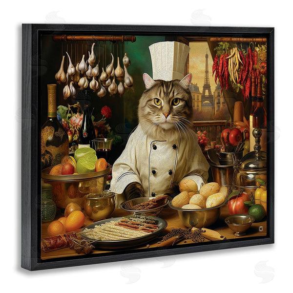 Stupell Industries Michael David Ward | Cat Chef In Kitchen Wall Art