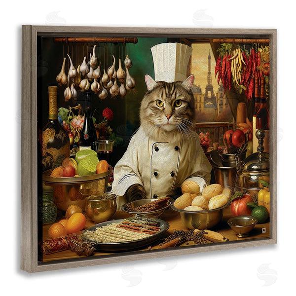 Stupell Industries Michael David Ward | Cat Chef In Kitchen Wall Art