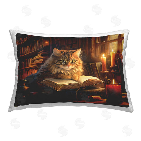 stupell industries Michael David Ward | Cat Reading Cozy Library