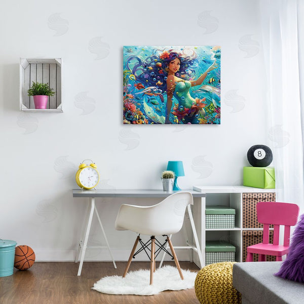 Stupell Industries Michael David Ward | Mermaid & Marine Animals Wall Art