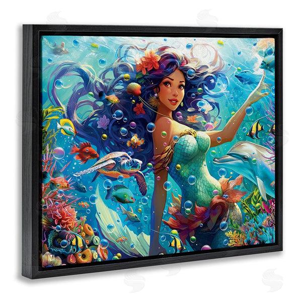 Stupell Industries Michael David Ward | Mermaid & Marine Animals Wall Art