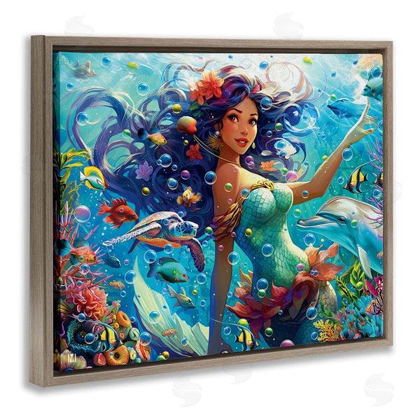 Stupell Industries Michael David Ward | Mermaid & Marine Animals Wall Art