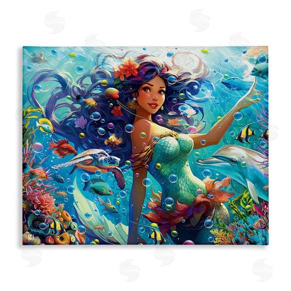 stupell industries Michael David Ward | Mermaid & Marine Animals Wall Art