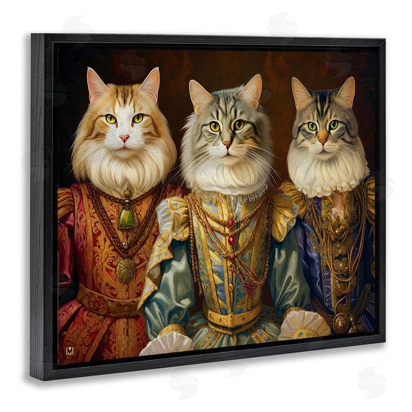 Stupell Industries Michael David Ward | Regal Cat Trio Wall Art