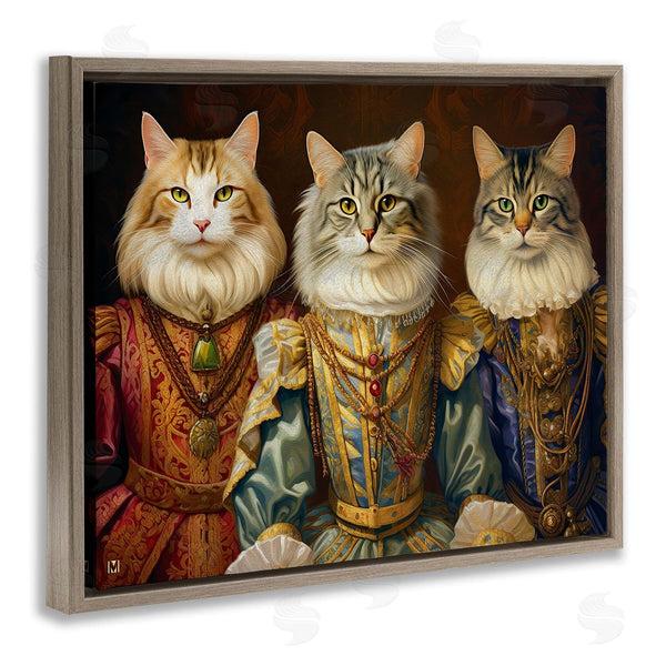 Stupell Industries Michael David Ward | Regal Cat Trio Wall Art