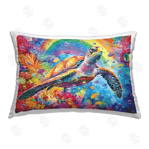 stupell industries Michael David Ward | Underwater Turtle & Rainbow