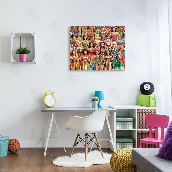 Stupell Industries Michael David Ward | Various Cultural Dolls Wall Art