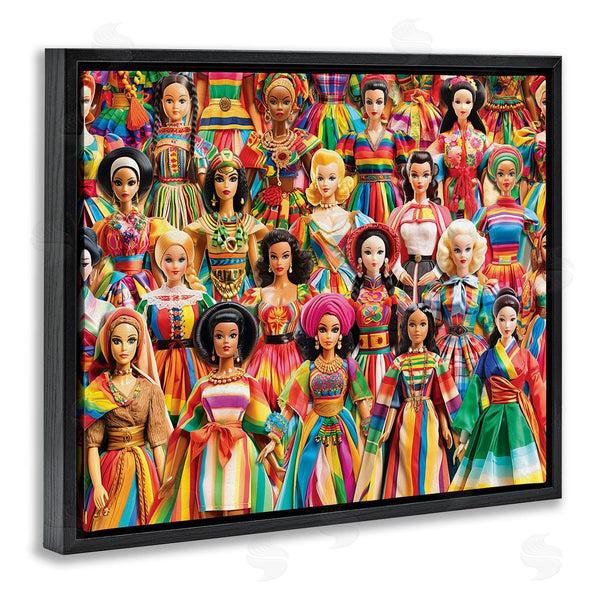 Stupell Industries Michael David Ward | Various Cultural Dolls Wall Art