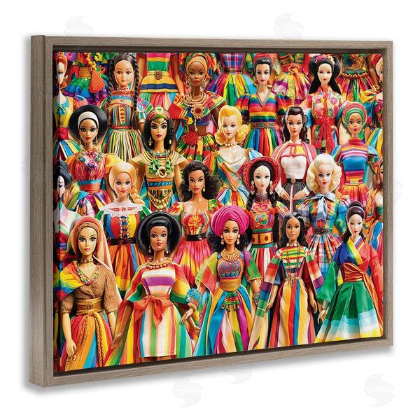 Stupell Industries Michael David Ward | Various Cultural Dolls Wall Art