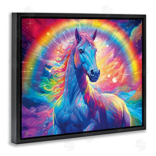 Stupell Industries Michael David Ward | Vivid Rainbow Horse Wall Art